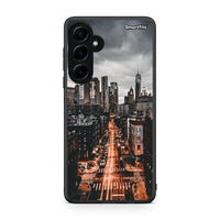 Thumbnail for Samsung Galaxy A55 City Lights θήκη από τη Smartfits με σχέδιο στο πίσω μέρος και μαύρο περίβλημα | Smartphone case with colorful back and black bezels by Smartfits