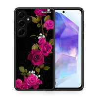 Thumbnail for Θήκη Samsung Galaxy A55 Red Roses Flower από τη Smartfits με σχέδιο στο πίσω μέρος και μαύρο περίβλημα | Samsung Galaxy A55 Red Roses Flower case with colorful back and black bezels