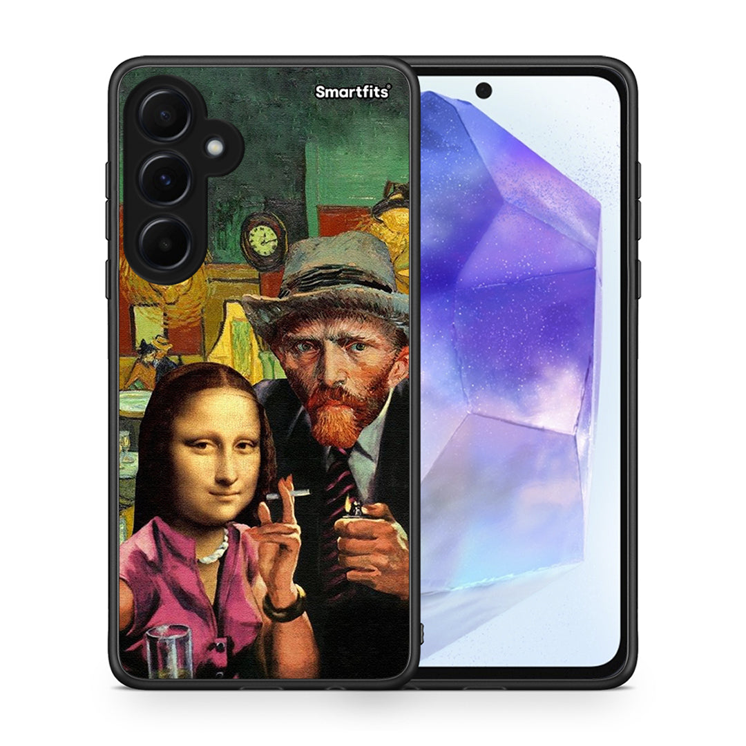 Θήκη Samsung Galaxy A55 Funny Art από τη Smartfits με σχέδιο στο πίσω μέρος και μαύρο περίβλημα | Samsung Galaxy A55 Funny Art case with colorful back and black bezels