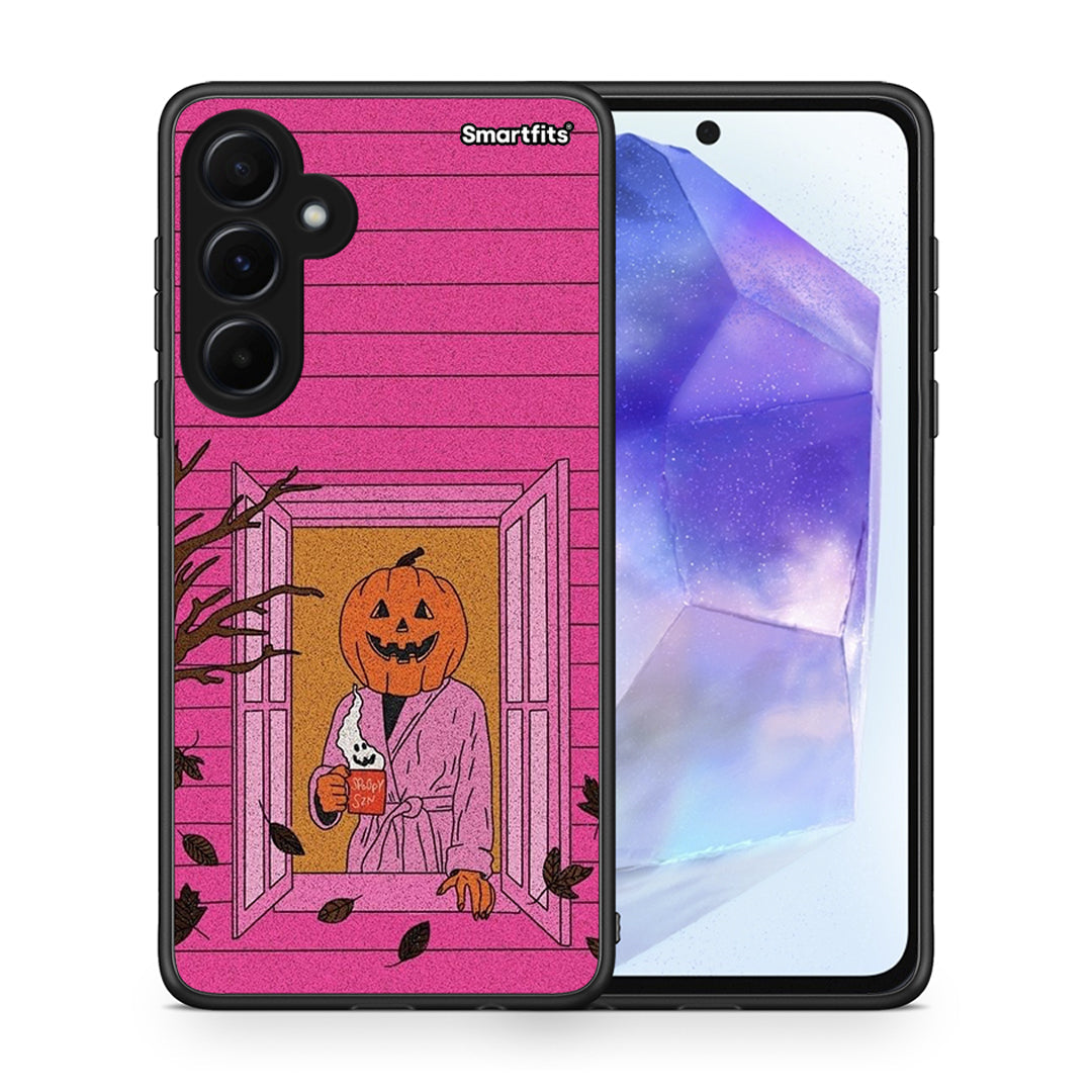 Halloween Pumpkin Lady - Samsung Galaxy A55 θήκη