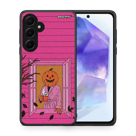 Halloween Pumpkin Lady - Samsung Galaxy A55 θήκη
