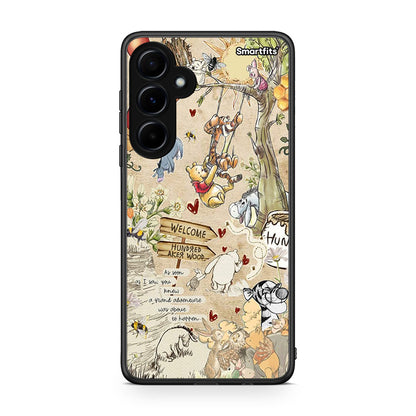 Samsung Galaxy A55 Happy Friends θήκη από τη Smartfits με σχέδιο στο πίσω μέρος και μαύρο περίβλημα | Smartphone case with colorful back and black bezels by Smartfits