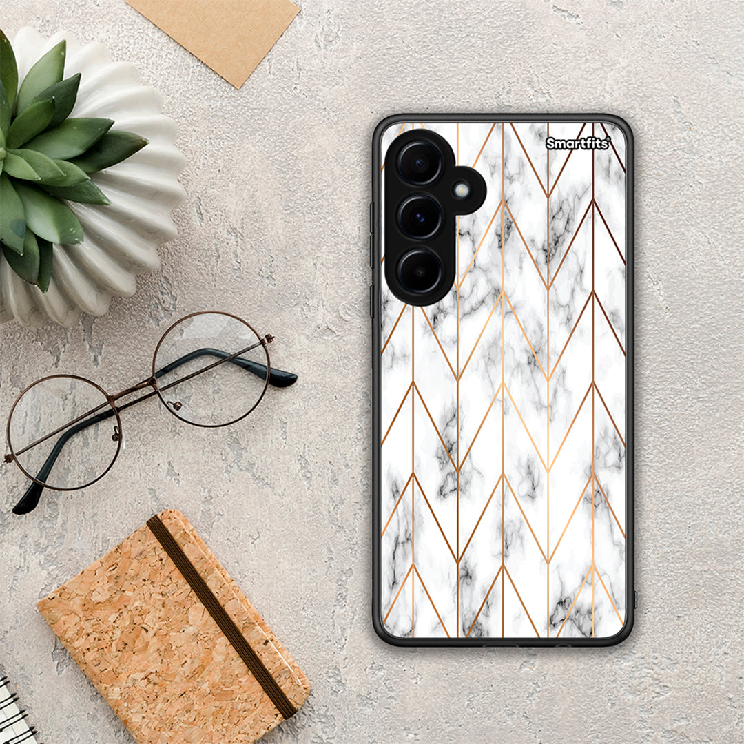 Marble Gold Geometric - Samsung Galaxy A55 θήκη