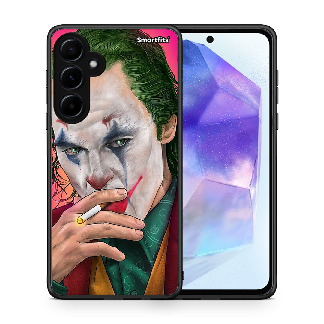 Θήκη Samsung Galaxy A55 JokesOnU PopArt από τη Smartfits με σχέδιο στο πίσω μέρος και μαύρο περίβλημα | Samsung Galaxy A55 JokesOnU PopArt case with colorful back and black bezels