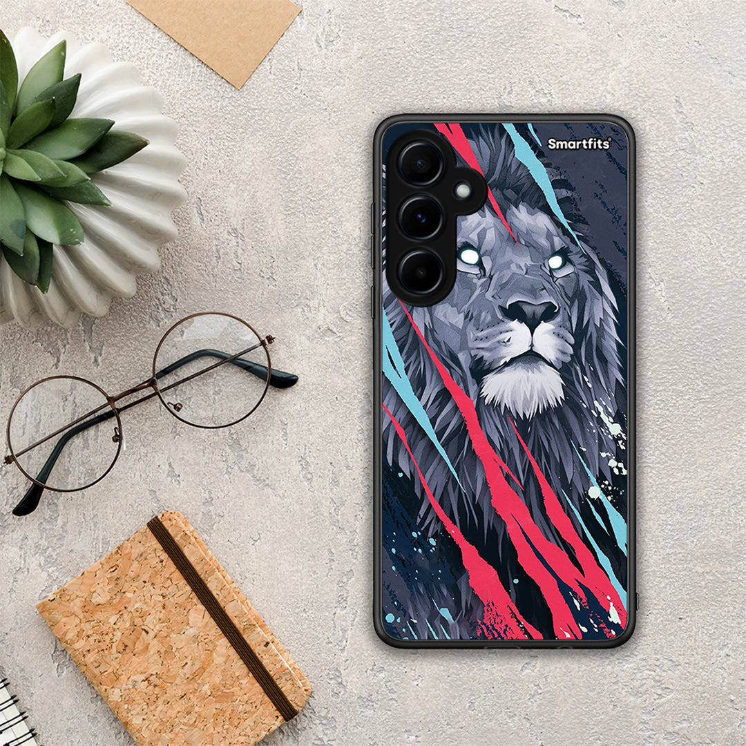 PopArt Lion Designer - Samsung Galaxy A55 θήκη