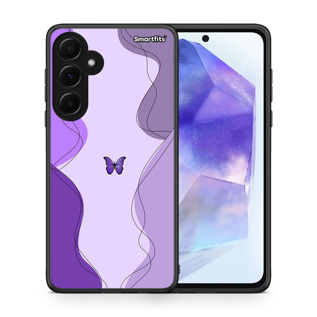 Purple Mariposa - Samsung Galaxy A55 θήκη