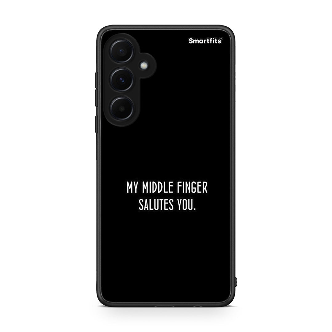 Samsung Galaxy A55 Salute θήκη από τη Smartfits με σχέδιο στο πίσω μέρος και μαύρο περίβλημα | Smartphone case with colorful back and black bezels by Smartfits