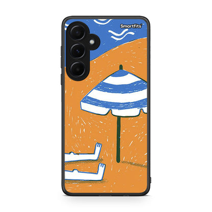 Samsung Galaxy A55 Summering Θήκη από τη Smartfits με σχέδιο στο πίσω μέρος και μαύρο περίβλημα | Smartphone case with colorful back and black bezels by Smartfits