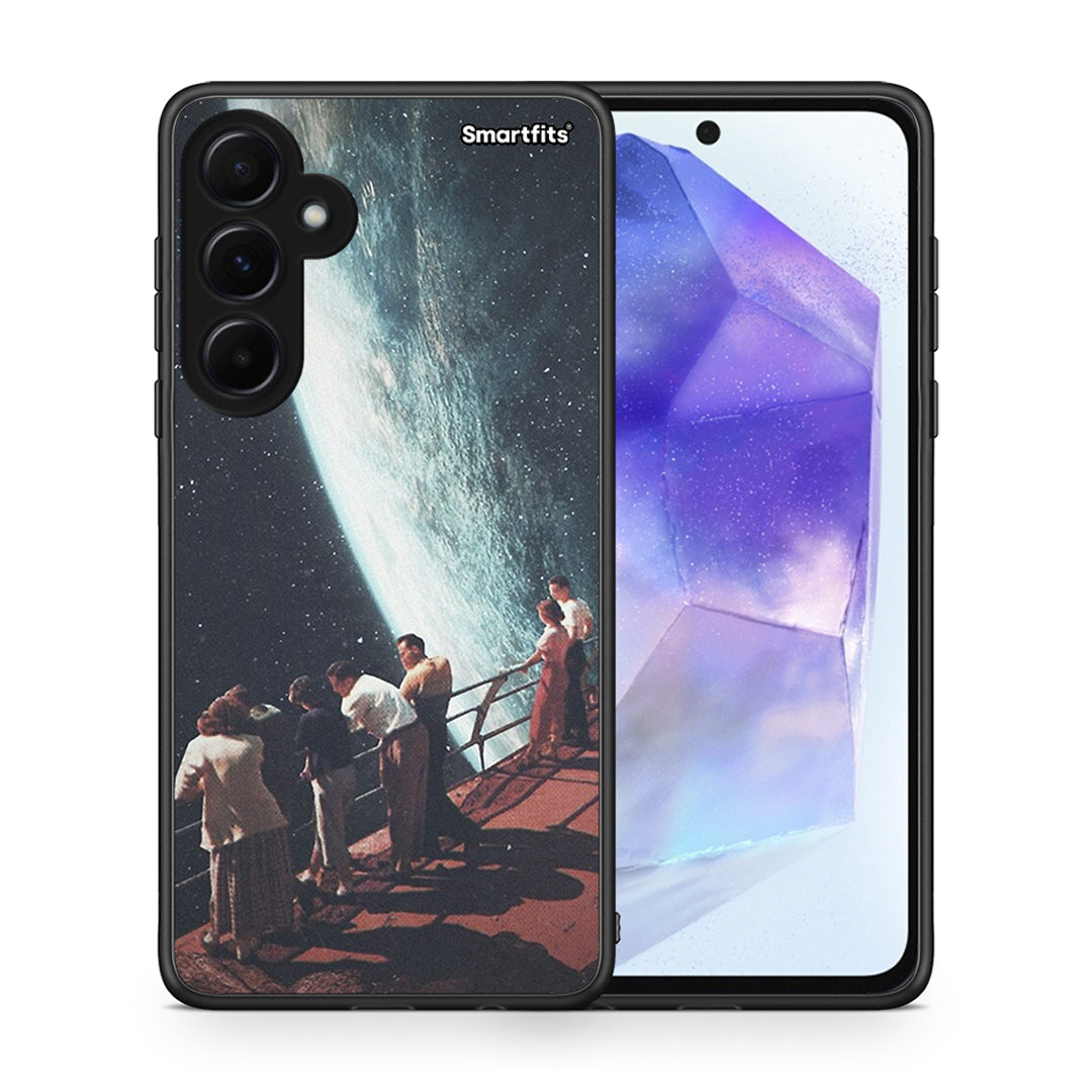 Θήκη Samsung Galaxy A55 Surreal View από τη Smartfits με σχέδιο στο πίσω μέρος και μαύρο περίβλημα | Samsung Galaxy A55 Surreal View case with colorful back and black bezels