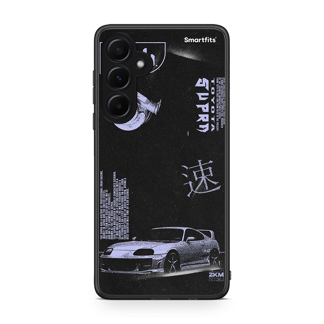 Samsung Galaxy A55 Tokyo Drift Θήκη Αγίου Βαλεντίνου από τη Smartfits με σχέδιο στο πίσω μέρος και μαύρο περίβλημα | Smartphone case with colorful back and black bezels by Smartfits