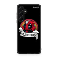 Thumbnail for Samsung Galaxy A55 Unicorn Deadpool θήκη από τη Smartfits με σχέδιο στο πίσω μέρος και μαύρο περίβλημα | Smartphone case with colorful back and black bezels by Smartfits