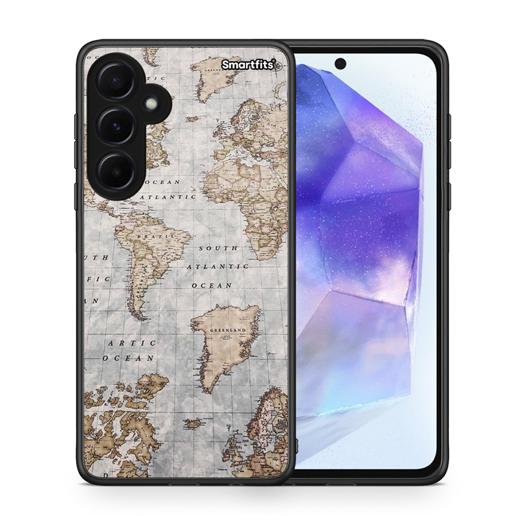 World Map - Samsung Galaxy A55 θήκη