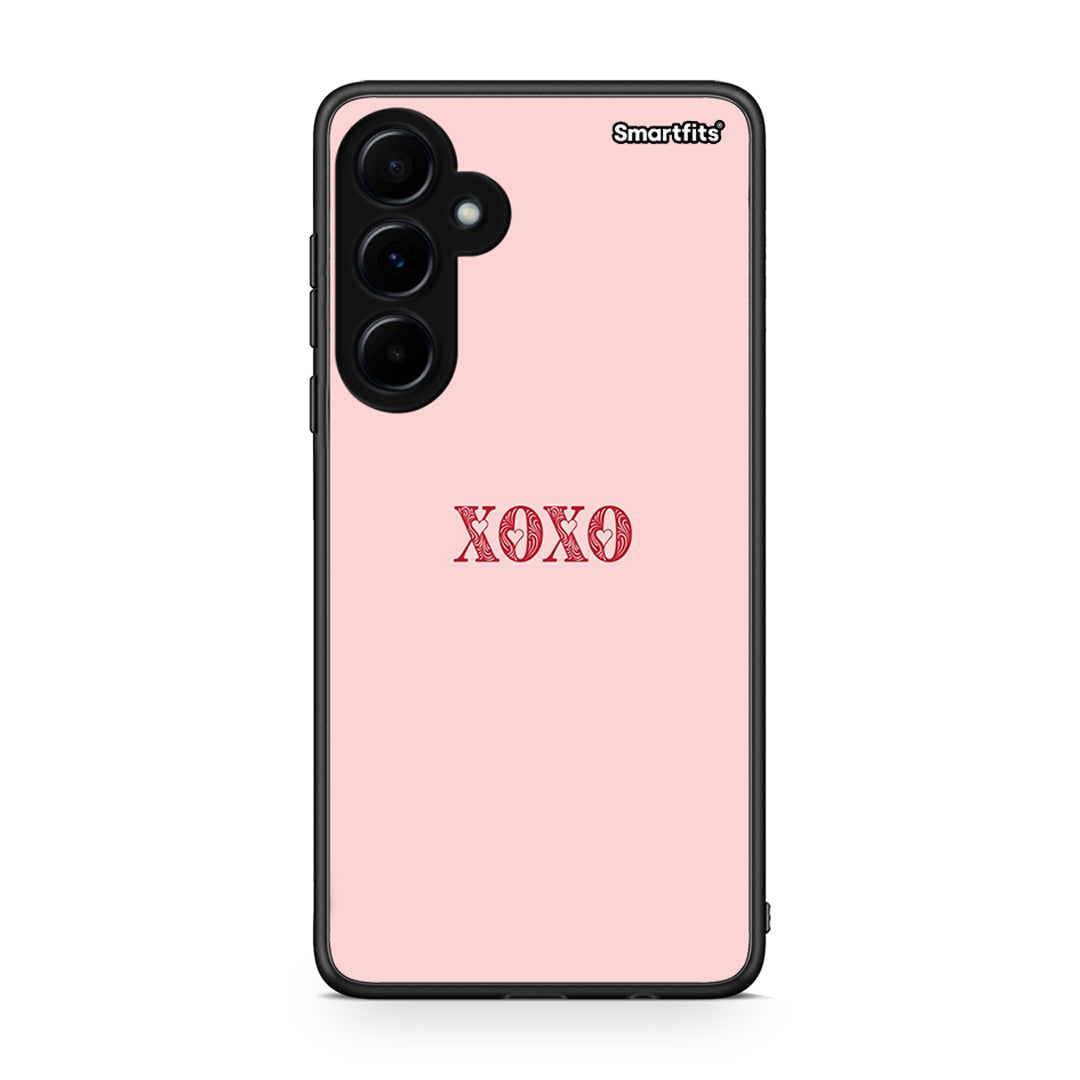 Samsung Galaxy A55 XOXO Love θήκη από τη Smartfits με σχέδιο στο πίσω μέρος και μαύρο περίβλημα | Smartphone case with colorful back and black bezels by Smartfits