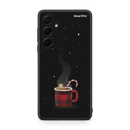 Samsung Galaxy A55 Xmas Bathing θήκη από τη Smartfits με σχέδιο στο πίσω μέρος και μαύρο περίβλημα | Smartphone case with colorful back and black bezels by Smartfits