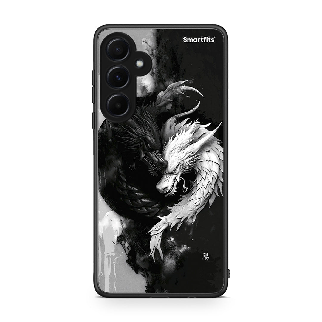 Samsung Galaxy A55 Yin Yang Θήκη από τη Smartfits με σχέδιο στο πίσω μέρος και μαύρο περίβλημα | Smartphone case with colorful back and black bezels by Smartfits