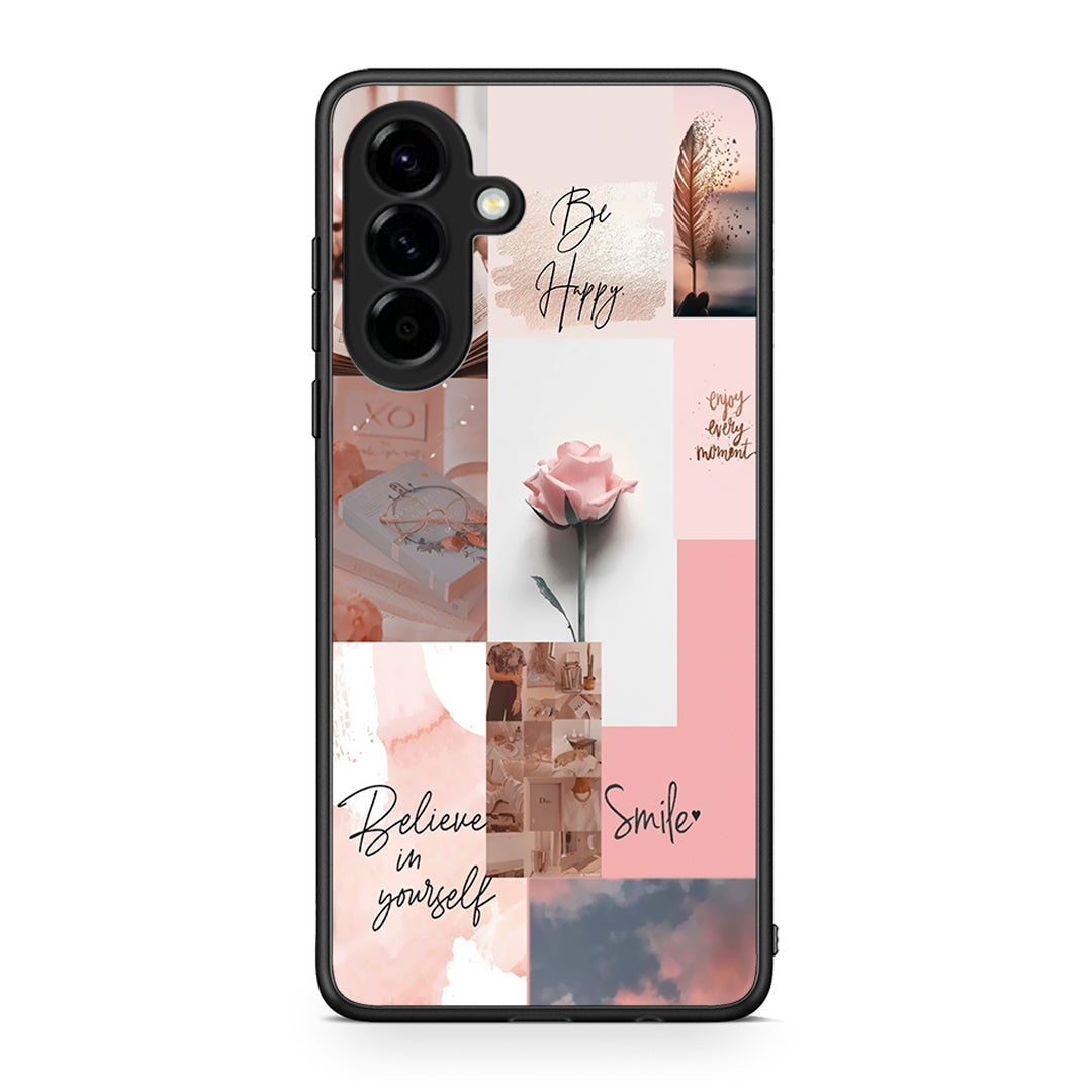 Samsung Galaxy A56 Aesthetic Collage θήκη από τη Smartfits με σχέδιο στο πίσω μέρος και μαύρο περίβλημα | Smartphone case with colorful back and black bezels by Smartfits