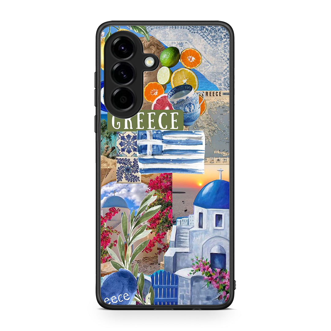 Samsung Galaxy A56 All Greek Θήκη από τη Smartfits με σχέδιο στο πίσω μέρος και μαύρο περίβλημα | Smartphone case with colorful back and black bezels by Smartfits