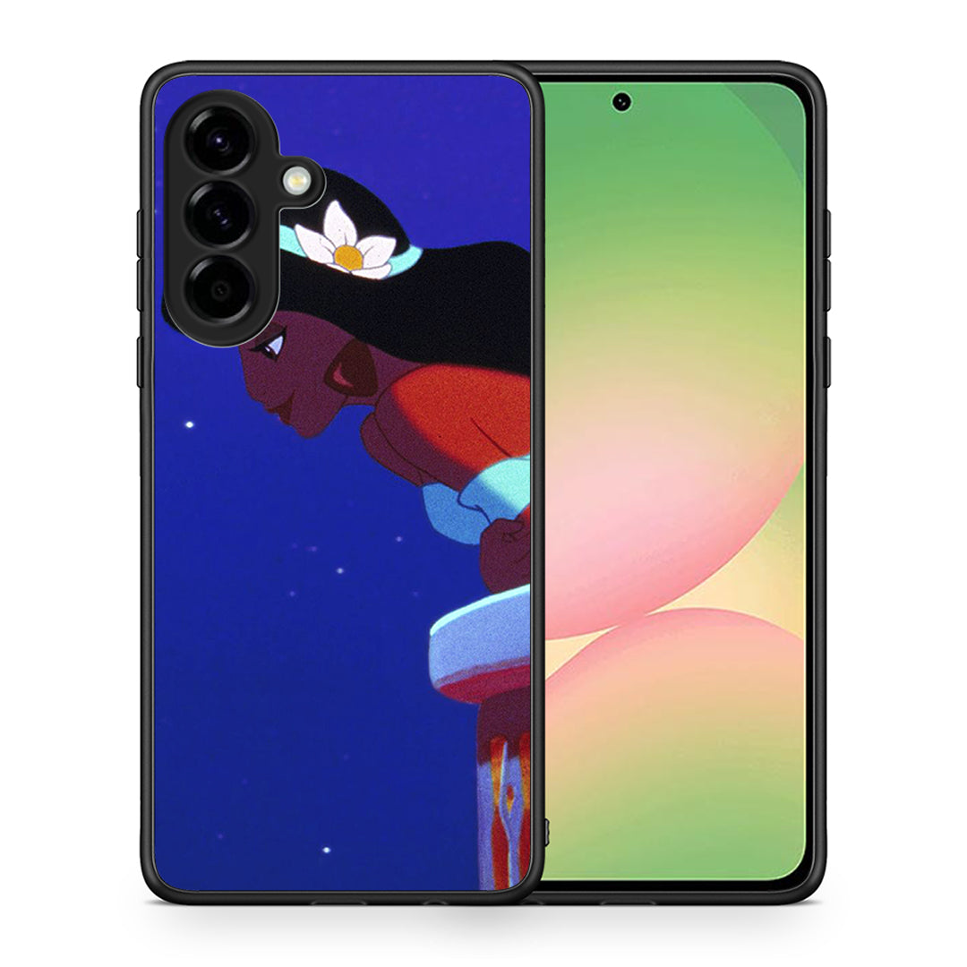Θήκη Samsung Galaxy A56 Alladin And Jasmine Love 2 από τη Smartfits με σχέδιο στο πίσω μέρος και μαύρο περίβλημα | Samsung Galaxy A56 Alladin And Jasmine Love 2 case with colorful back and black bezels