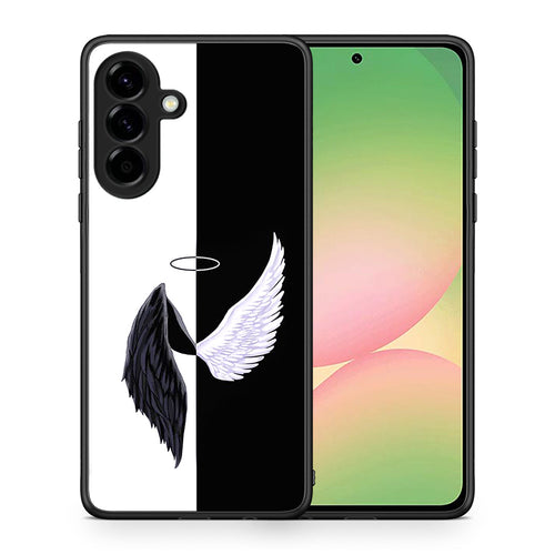 Θήκη Samsung Galaxy A56 Angels Demons από τη Smartfits με σχέδιο στο πίσω μέρος και μαύρο περίβλημα | Samsung Galaxy A56 Angels Demons case with colorful back and black bezels