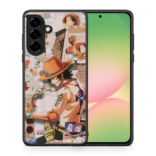 Θήκη Samsung Galaxy A56 Anime Collage από τη Smartfits με σχέδιο στο πίσω μέρος και μαύρο περίβλημα | Samsung Galaxy A56 Anime Collage case with colorful back and black bezels