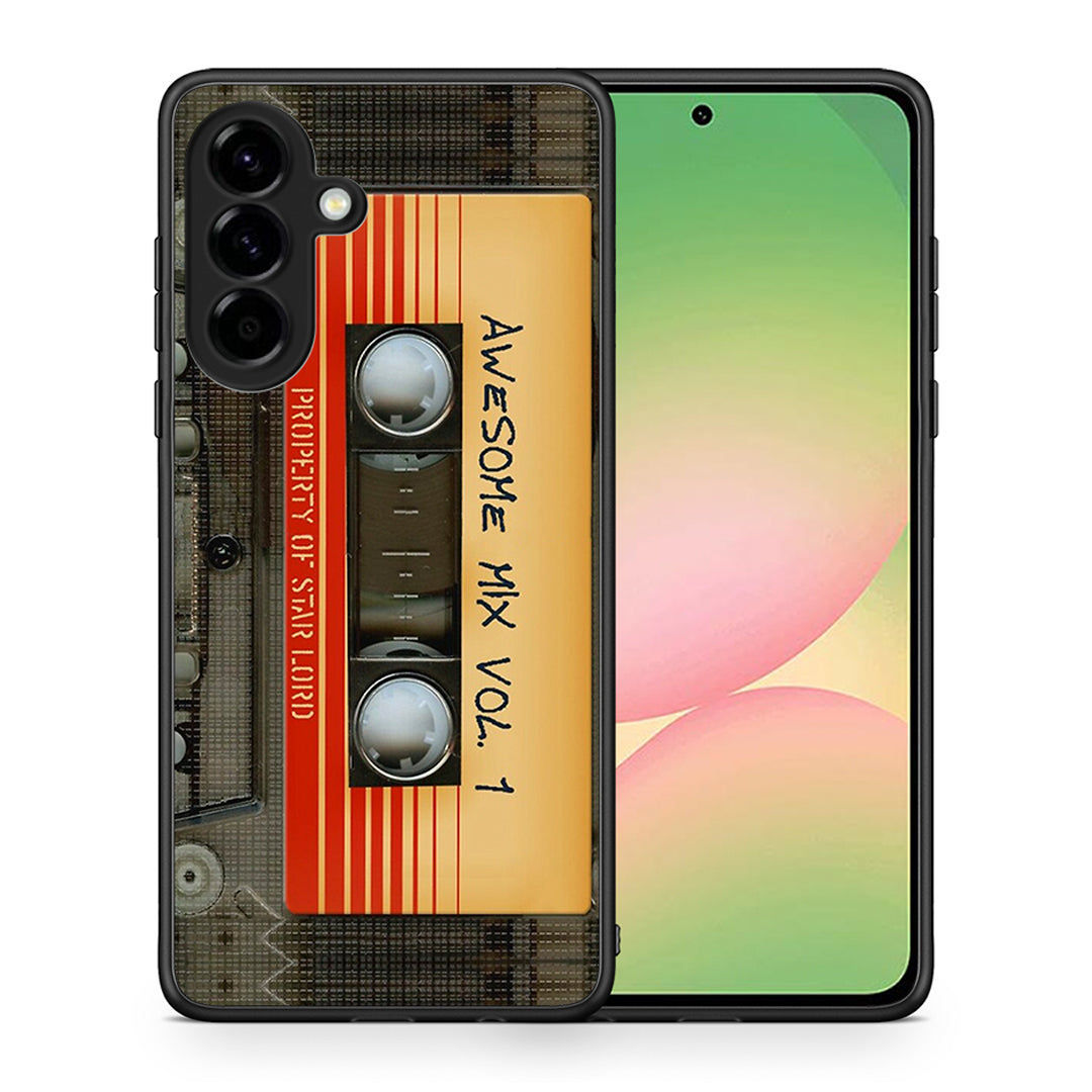 Θήκη Samsung Galaxy A56 Awesome Mix από τη Smartfits με σχέδιο στο πίσω μέρος και μαύρο περίβλημα | Samsung Galaxy A56 Awesome Mix case with colorful back and black bezels