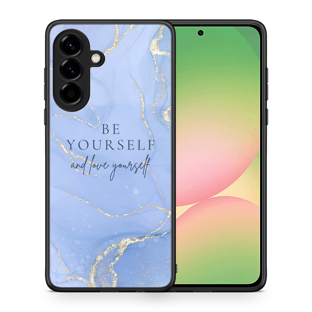 Θήκη Samsung Galaxy A56 Be Yourself από τη Smartfits με σχέδιο στο πίσω μέρος και μαύρο περίβλημα | Samsung Galaxy A56 Be Yourself case with colorful back and black bezels