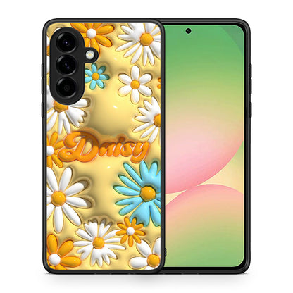 Θήκη Samsung Galaxy A56 Bubble Daisies από τη Smartfits με σχέδιο στο πίσω μέρος και μαύρο περίβλημα | Samsung Galaxy A56 Bubble Daisies case with colorful back and black bezels