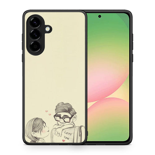 Θήκη Samsung Galaxy A56 Carl And Ellie από τη Smartfits με σχέδιο στο πίσω μέρος και μαύρο περίβλημα | Samsung Galaxy A56 Carl And Ellie case with colorful back and black bezels