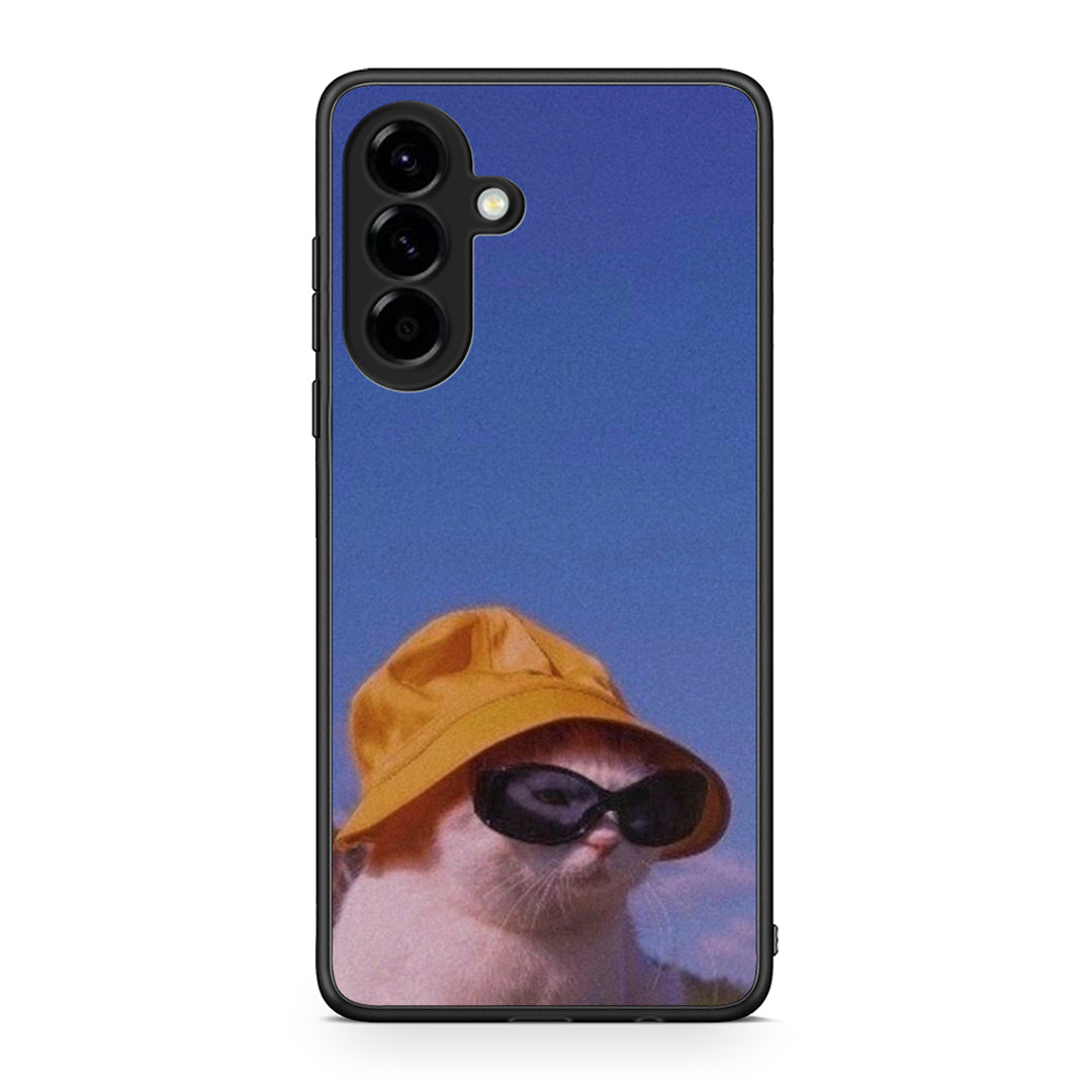 Samsung Galaxy A56 Cat Diva θήκη από τη Smartfits με σχέδιο στο πίσω μέρος και μαύρο περίβλημα | Smartphone case with colorful back and black bezels by Smartfits