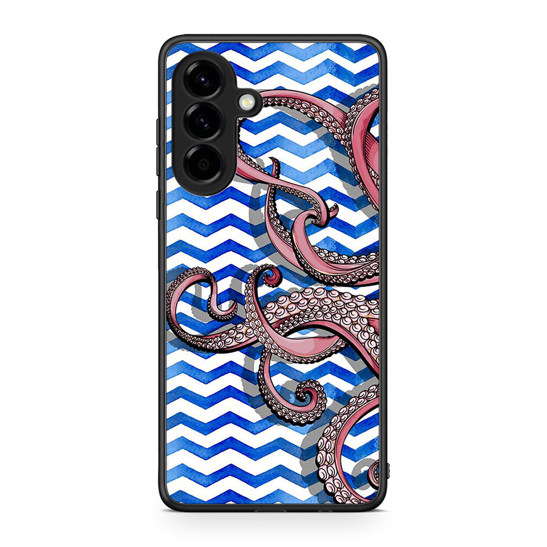 Samsung Galaxy A56 Chevron Devilfish θήκη από τη Smartfits με σχέδιο στο πίσω μέρος και μαύρο περίβλημα | Smartphone case with colorful back and black bezels by Smartfits
