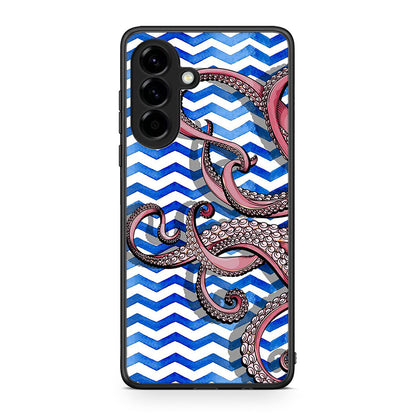 Samsung Galaxy A56 Chevron Devilfish θήκη από τη Smartfits με σχέδιο στο πίσω μέρος και μαύρο περίβλημα | Smartphone case with colorful back and black bezels by Smartfits