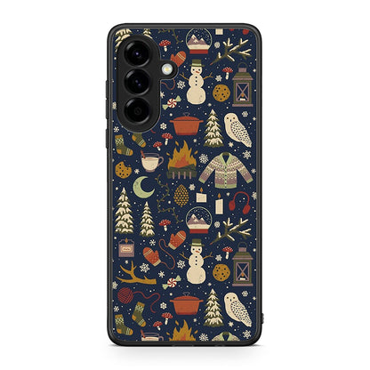 Samsung Galaxy A56 Christmas Elements θήκη από τη Smartfits με σχέδιο στο πίσω μέρος και μαύρο περίβλημα | Smartphone case with colorful back and black bezels by Smartfits