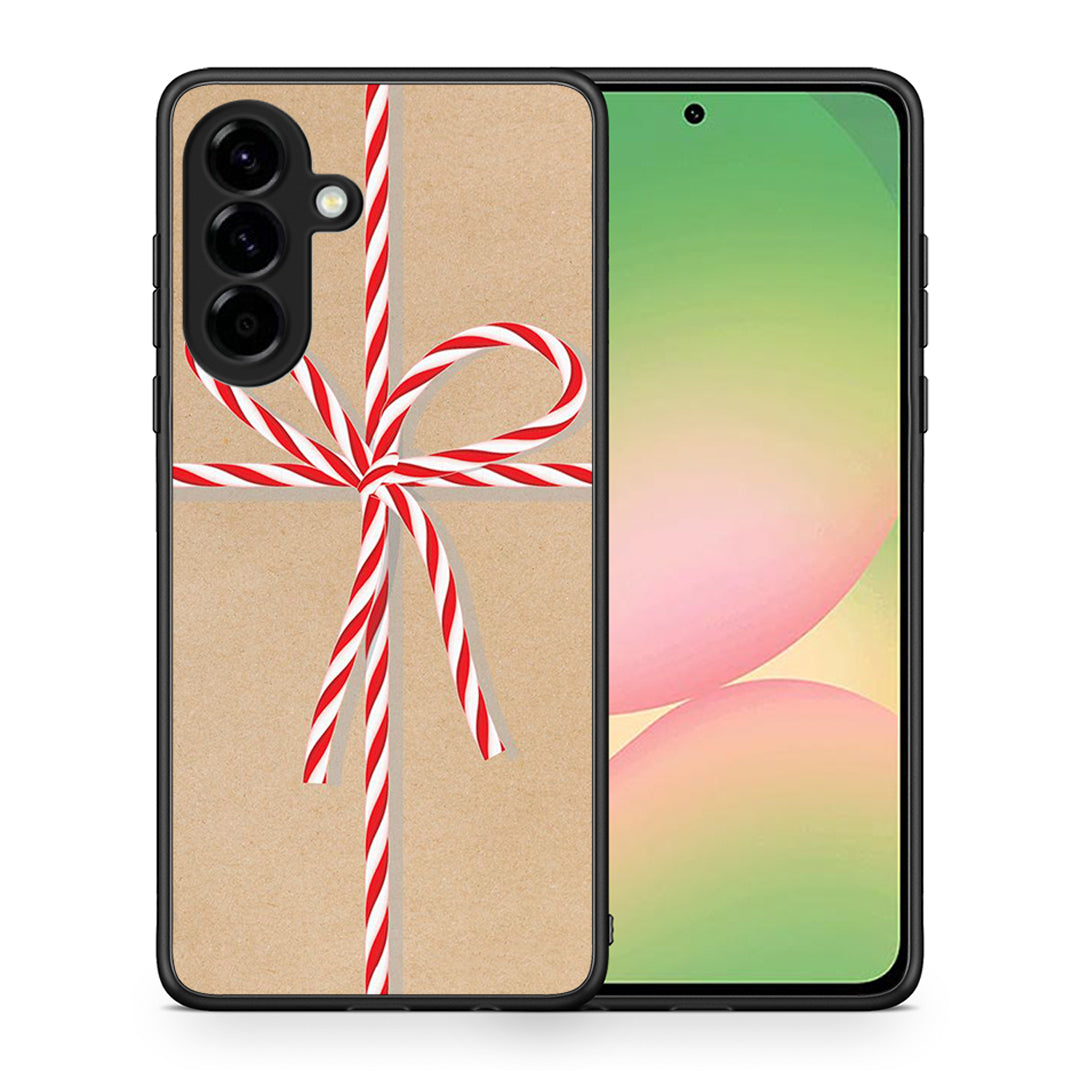 Θήκη Samsung Galaxy A56 Christmas Gift από τη Smartfits με σχέδιο στο πίσω μέρος και μαύρο περίβλημα | Samsung Galaxy A56 Christmas Gift case with colorful back and black bezels