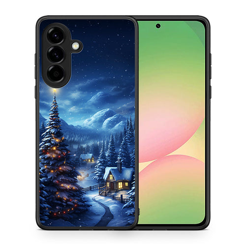 Θήκη Samsung Galaxy A56 Christmas Scenery από τη Smartfits με σχέδιο στο πίσω μέρος και μαύρο περίβλημα | Samsung Galaxy A56 Christmas Scenery case with colorful back and black bezels