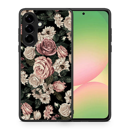 Θήκη Samsung Galaxy A56 Wild Roses Flower από τη Smartfits με σχέδιο στο πίσω μέρος και μαύρο περίβλημα | Samsung Galaxy A56 Wild Roses Flower case with colorful back and black bezels