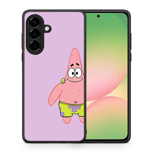 Θήκη Samsung Galaxy A56 Friends Patrick από τη Smartfits με σχέδιο στο πίσω μέρος και μαύρο περίβλημα | Samsung Galaxy A56 Friends Patrick case with colorful back and black bezels