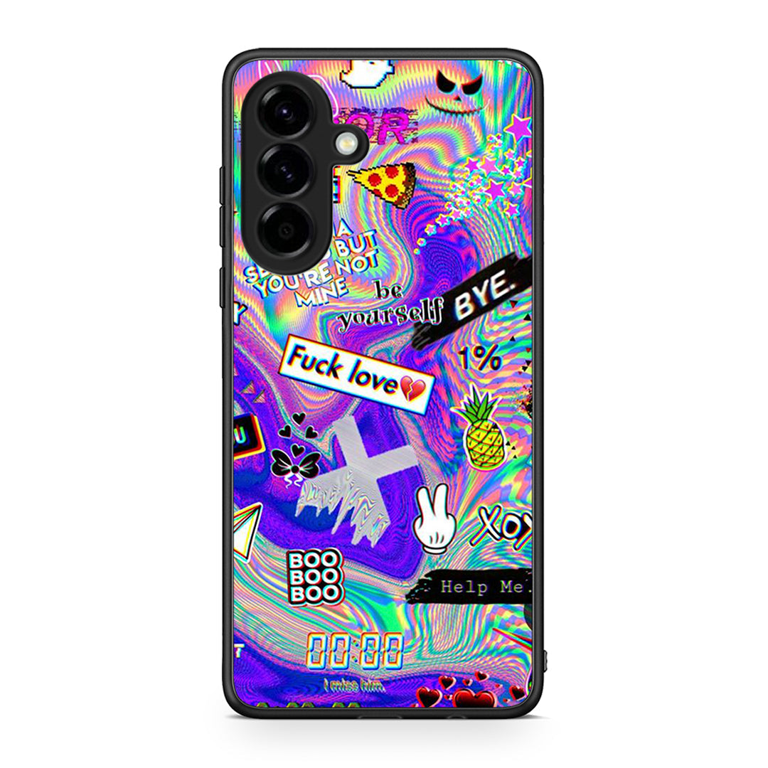 Samsung Galaxy A56 Game Over θήκη από τη Smartfits με σχέδιο στο πίσω μέρος και μαύρο περίβλημα | Smartphone case with colorful back and black bezels by Smartfits