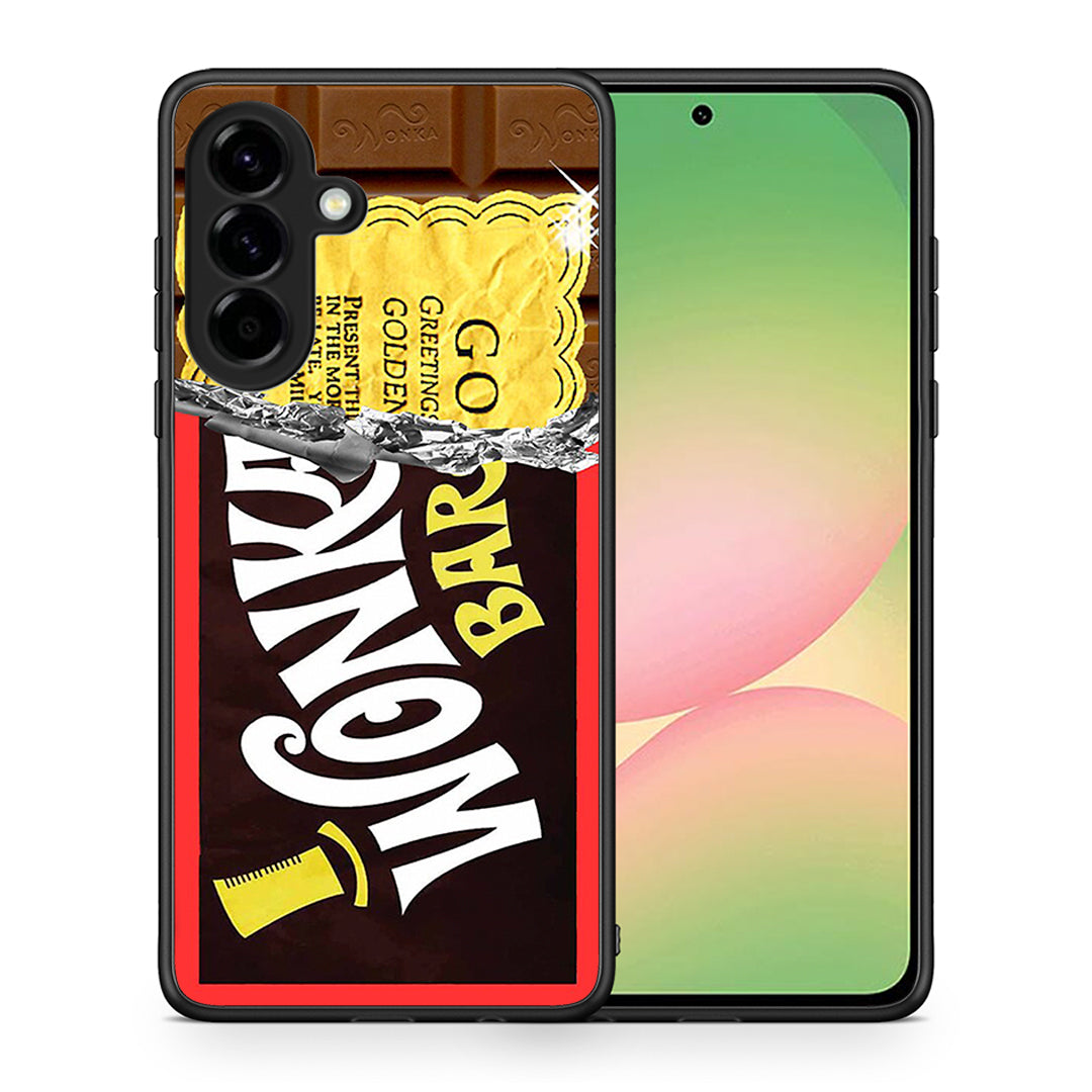 Θήκη Samsung Galaxy A56 Golden Ticket από τη Smartfits με σχέδιο στο πίσω μέρος και μαύρο περίβλημα | Samsung Galaxy A56 Golden Ticket case with colorful back and black bezels