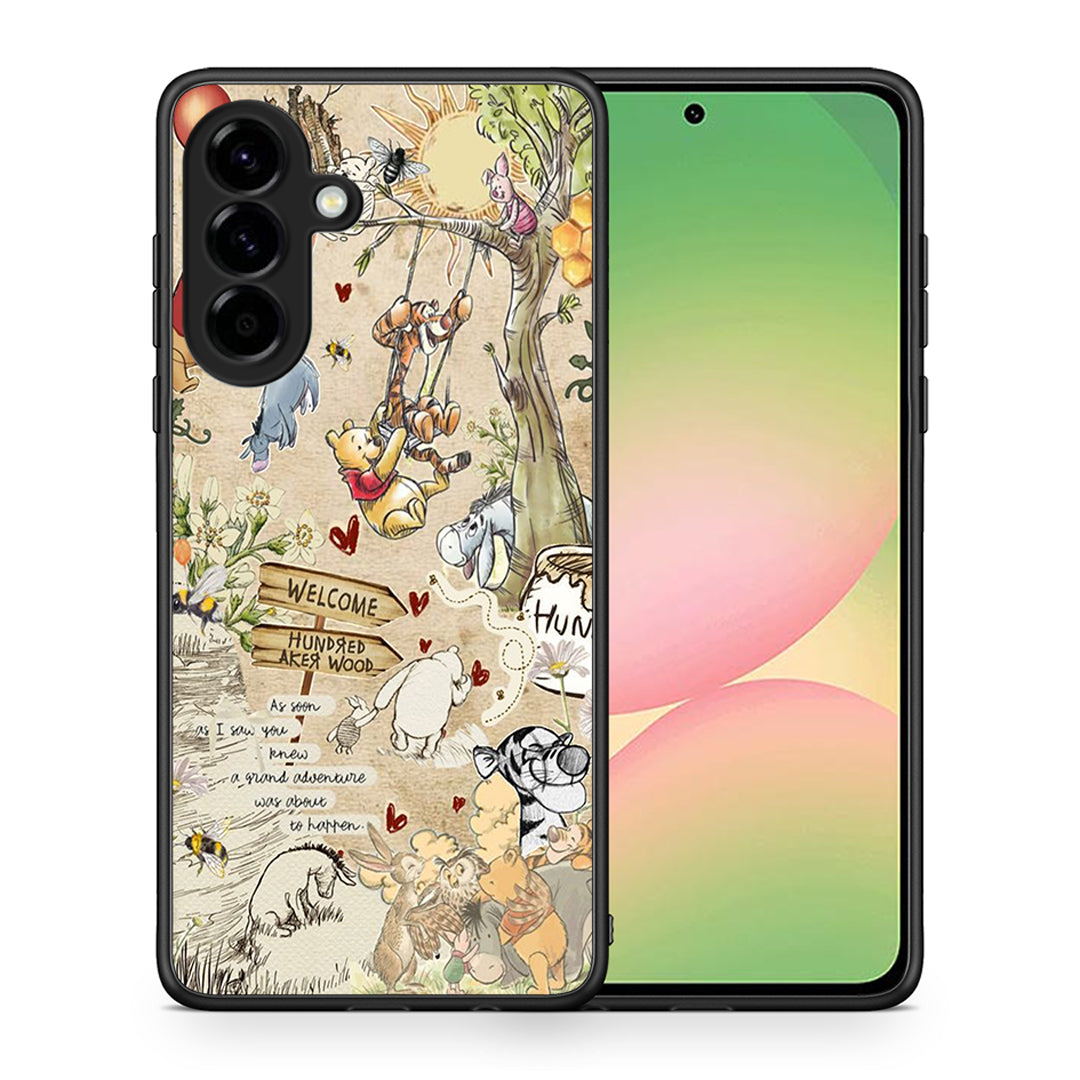 Θήκη Samsung Galaxy A56 Happy Friends από τη Smartfits με σχέδιο στο πίσω μέρος και μαύρο περίβλημα | Samsung Galaxy A56 Happy Friends case with colorful back and black bezels