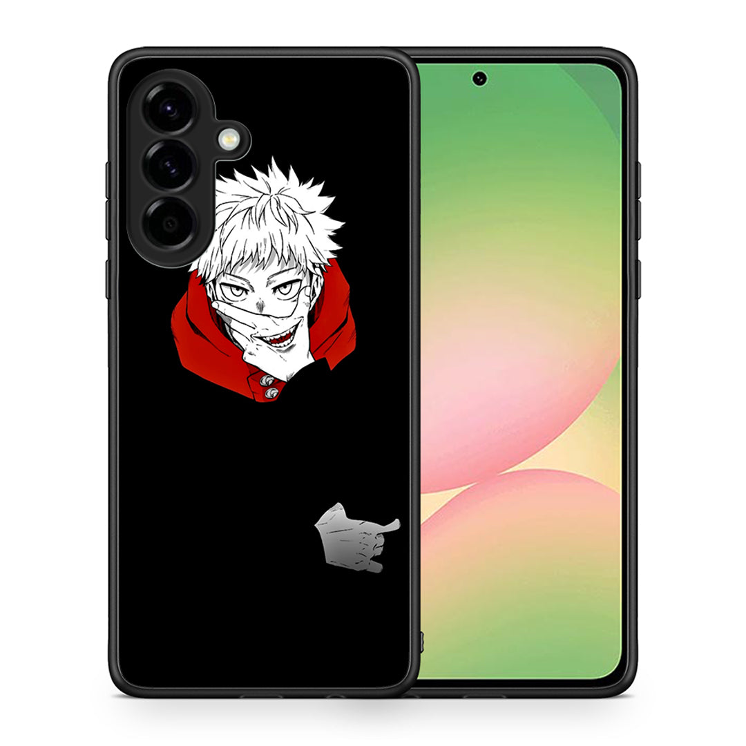 Θήκη Samsung Galaxy A56 Itadori Anime από τη Smartfits με σχέδιο στο πίσω μέρος και μαύρο περίβλημα | Samsung Galaxy A56 Itadori Anime case with colorful back and black bezels