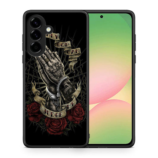 Θήκη Samsung Galaxy A56 Judge By God από τη Smartfits με σχέδιο στο πίσω μέρος και μαύρο περίβλημα | Samsung Galaxy A56 Judge By God case with colorful back and black bezels