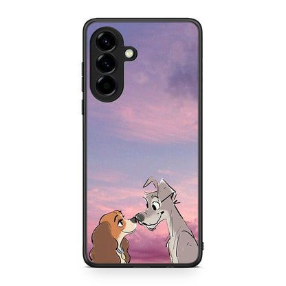 Samsung Galaxy A56 Lady And Tramp θήκη από τη Smartfits με σχέδιο στο πίσω μέρος και μαύρο περίβλημα | Smartphone case with colorful back and black bezels by Smartfits