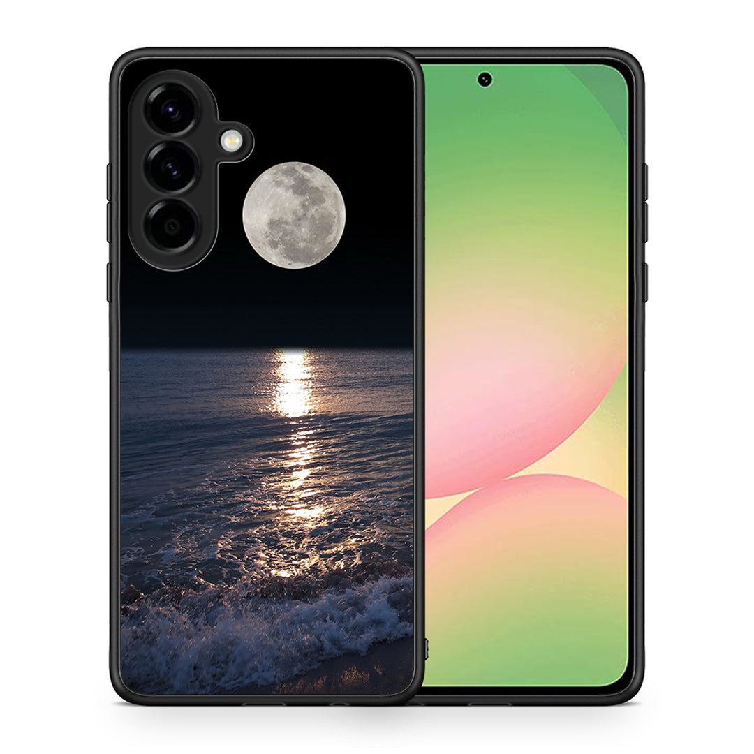 Θήκη Samsung Galaxy A56 Moon Landscape από τη Smartfits με σχέδιο στο πίσω μέρος και μαύρο περίβλημα | Samsung Galaxy A56 Moon Landscape case with colorful back and black bezels