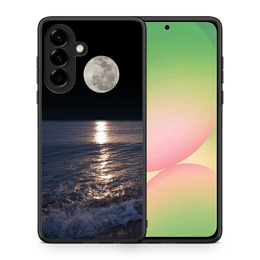 Θήκη Samsung Galaxy A56 Moon Landscape από τη Smartfits με σχέδιο στο πίσω μέρος και μαύρο περίβλημα | Samsung Galaxy A56 Moon Landscape case with colorful back and black bezels