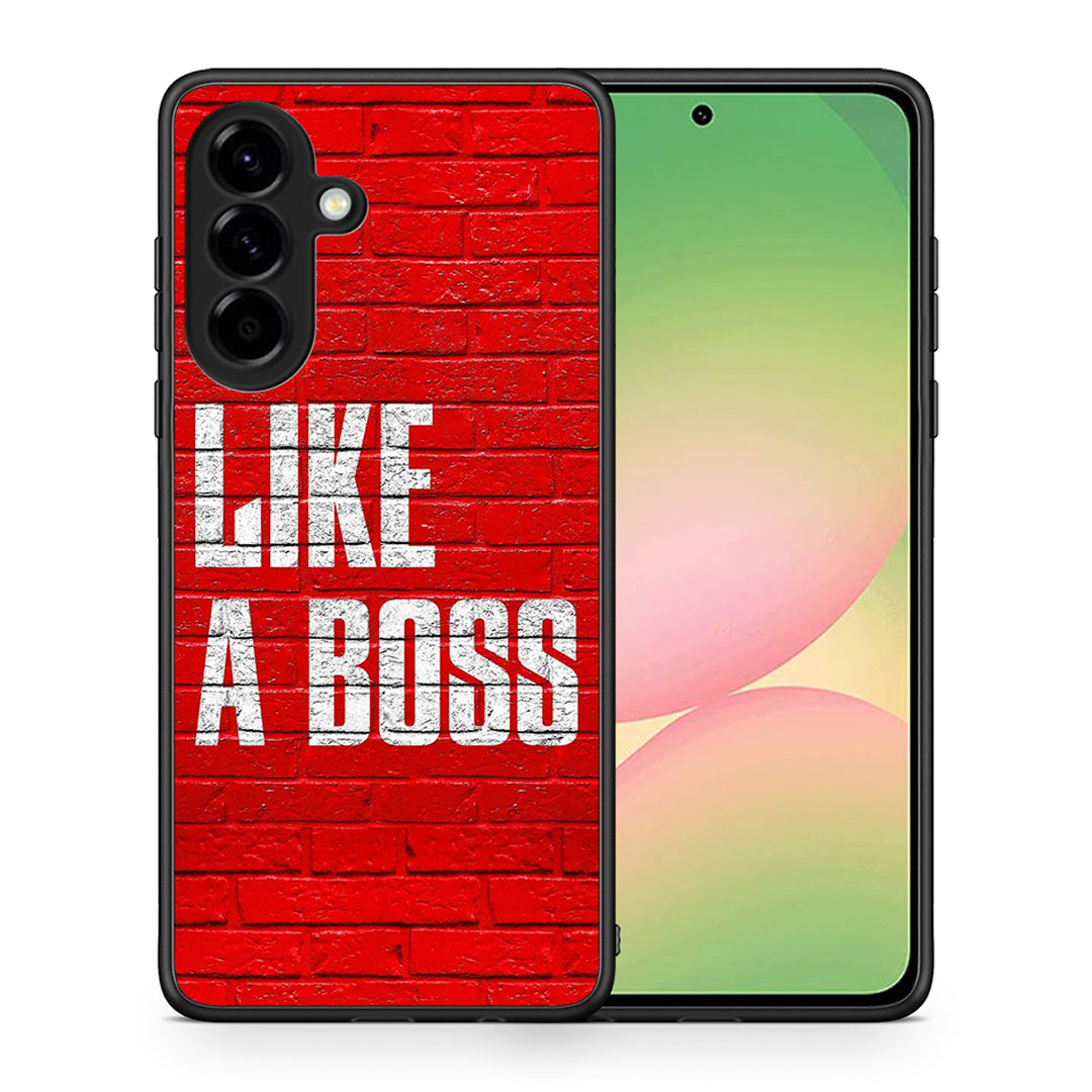 Θήκη Samsung Galaxy A56 Like A Boss από τη Smartfits με σχέδιο στο πίσω μέρος και μαύρο περίβλημα | Samsung Galaxy A56 Like A Boss case with colorful back and black bezels