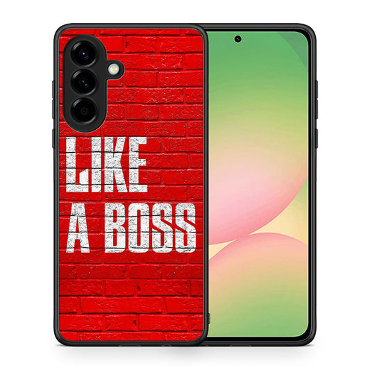 Θήκη Samsung Galaxy A56 Like A Boss από τη Smartfits με σχέδιο στο πίσω μέρος και μαύρο περίβλημα | Samsung Galaxy A56 Like A Boss case with colorful back and black bezels