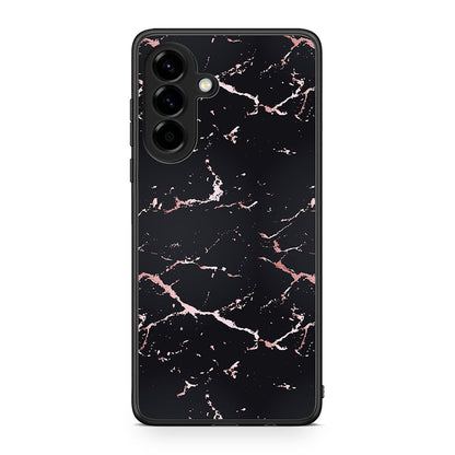 4 - Samsung Galaxy A56 Black Rosegold Marble case, cover, bumper