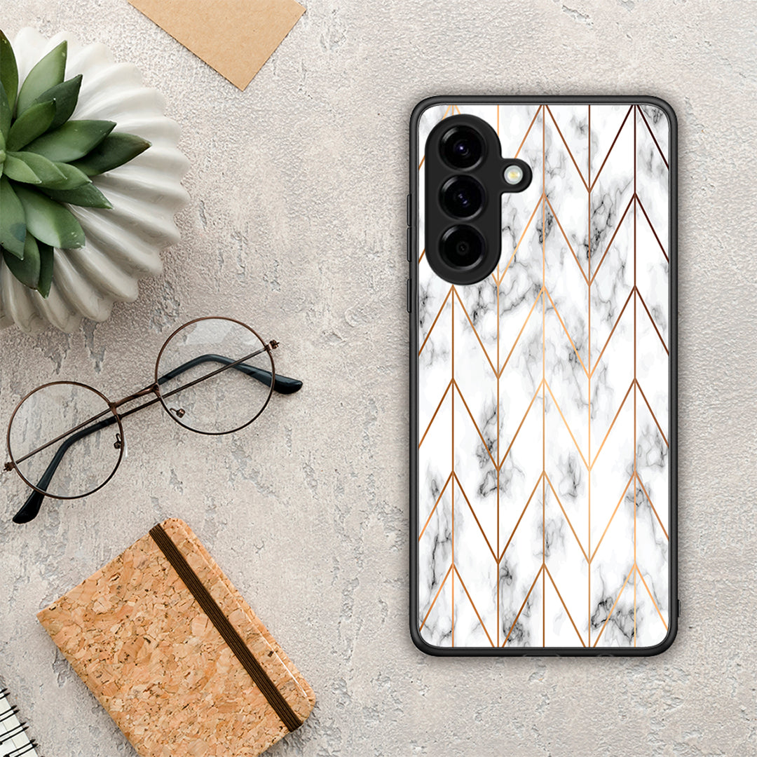 Marble Gold Geometric - Samsung Galaxy A56 θήκη