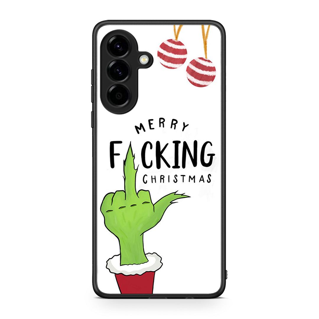 Samsung Galaxy A56 Merry F Xmas θήκη από τη Smartfits με σχέδιο στο πίσω μέρος και μαύρο περίβλημα | Smartphone case with colorful back and black bezels by Smartfits