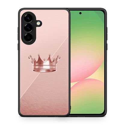 Θήκη Samsung Galaxy A56 Crown Minimal από τη Smartfits με σχέδιο στο πίσω μέρος και μαύρο περίβλημα | Samsung Galaxy A56 Crown Minimal case with colorful back and black bezels